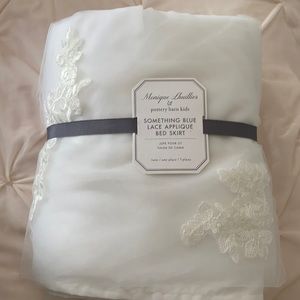 Monique Lhuillier PB  pottery barn twin bed skirt girl